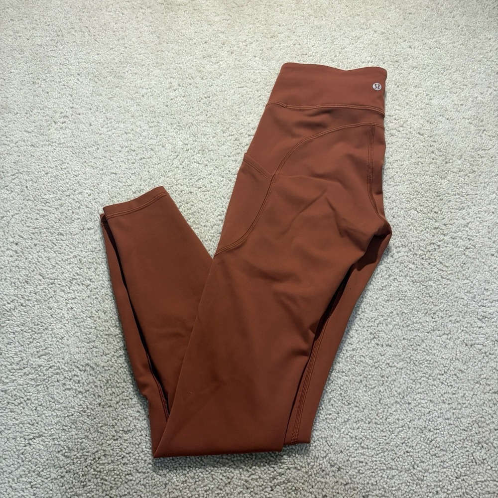 Lululemon Invigorate High-Rise Tight Size 4 Terra Cotta W5DJ5S Orange Pilates
